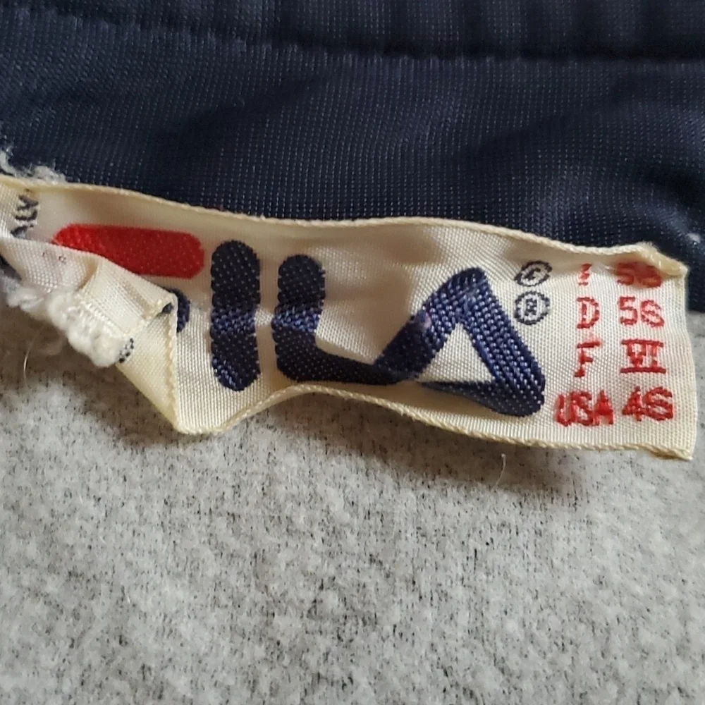 Fila Track Jacket Mens Size 45 Snap Sleeves Vintage Red White Blue Y2K